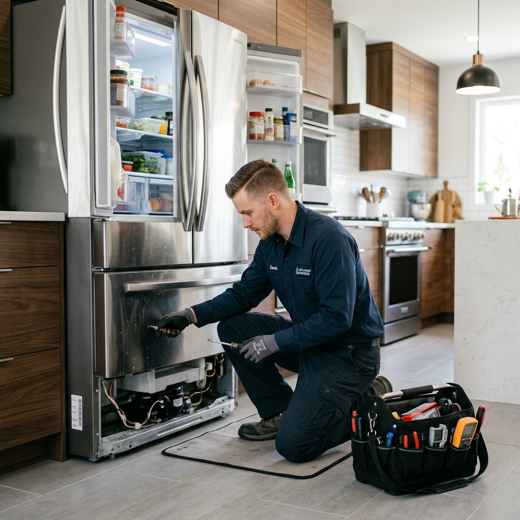 Appliance Repair Technician Working